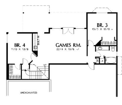 Floorplan 1 for House Plan #2559-00108