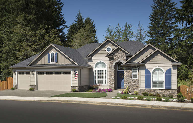 European House Plan #2559-00109 Elevation Photo