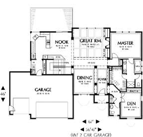 Floorplan 2 for House Plan #2559-00109