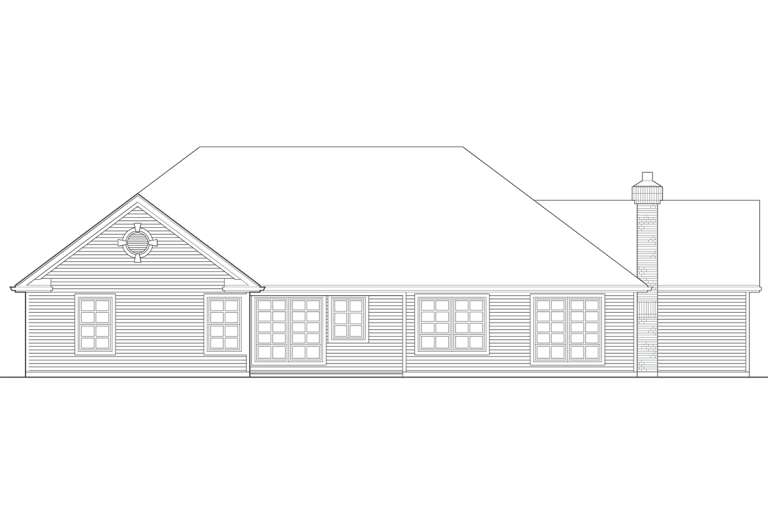 Ranch House Plan #2559-00113 Elevation Photo