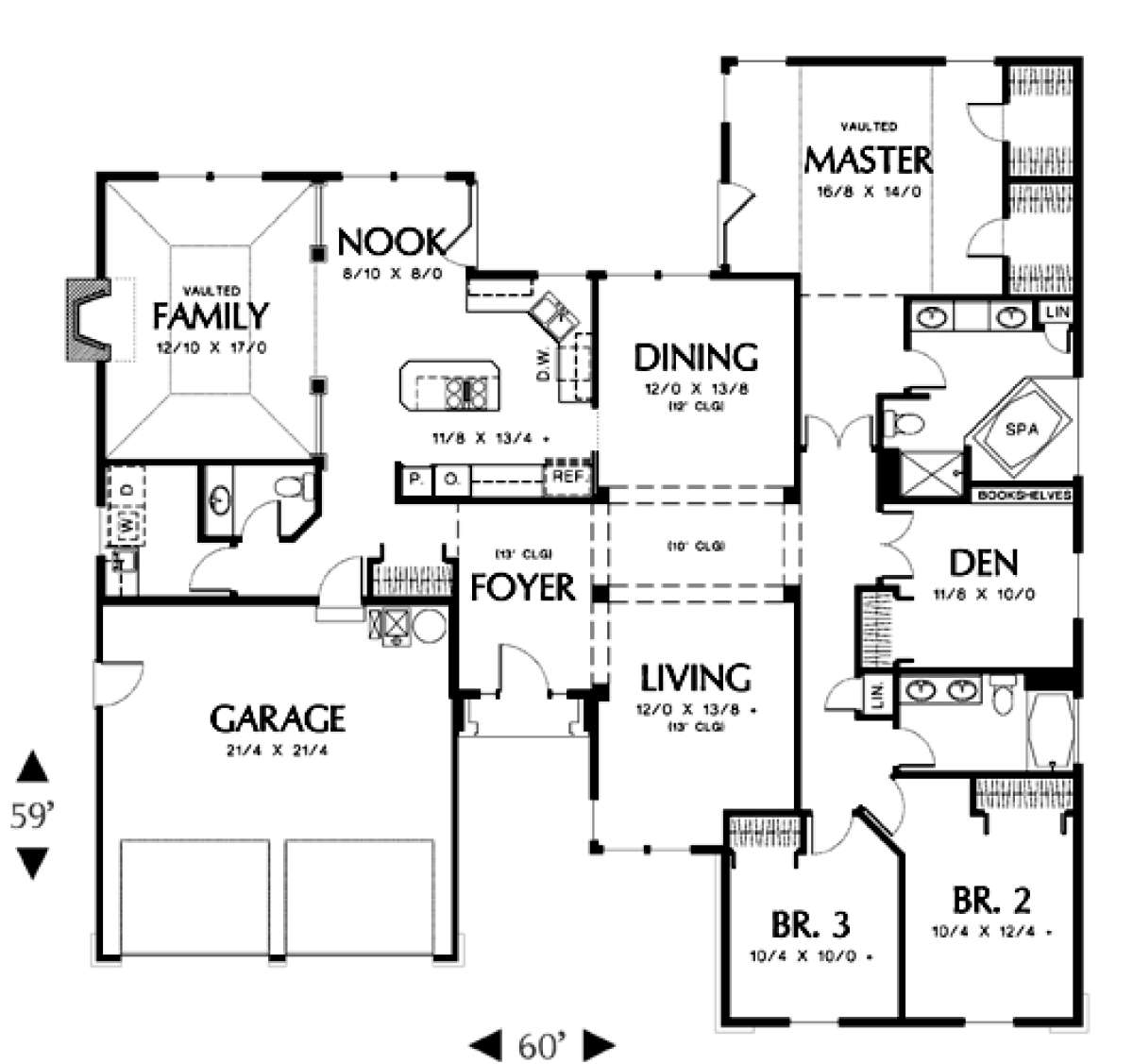 Floorplan 1 for House Plan #2559-00113
