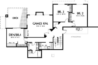 Floorplan 1 for House Plan #2559-00119