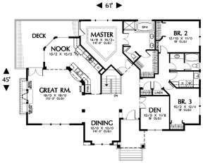 Floorplan 2 for House Plan #2559-00127