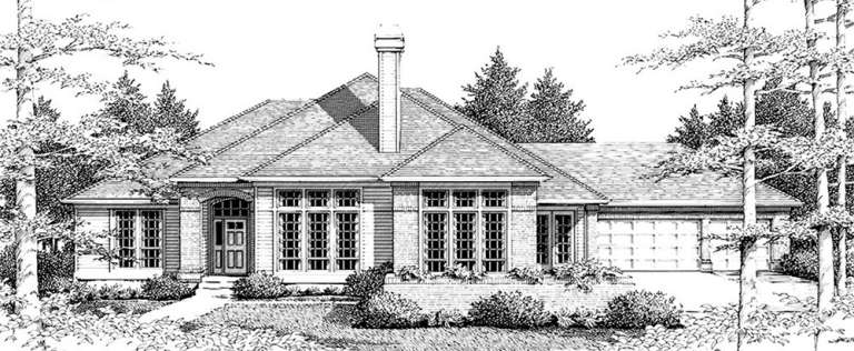 Contemporary House Plan #2559-00129 Elevation Photo