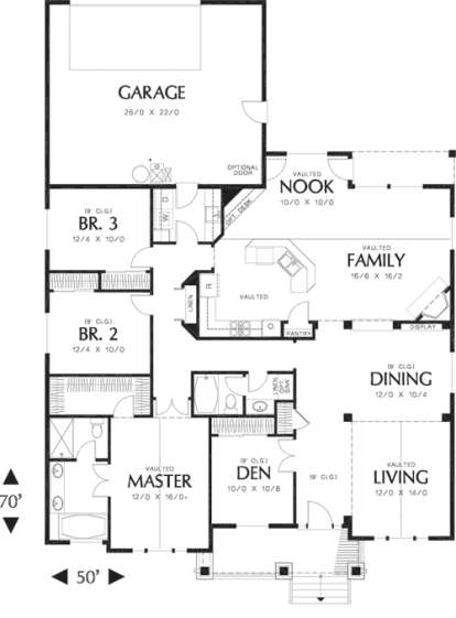 Floorplan1 for House Plan #2559-00135