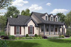 Country House Plan #2559-00136 Elevation Photo