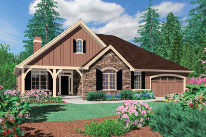 French Country House Plan #2559-00138 Elevation Photo