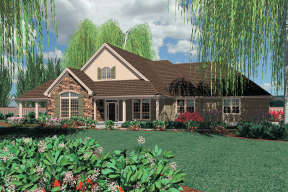 European House Plan #2559-00141 Elevation Photo