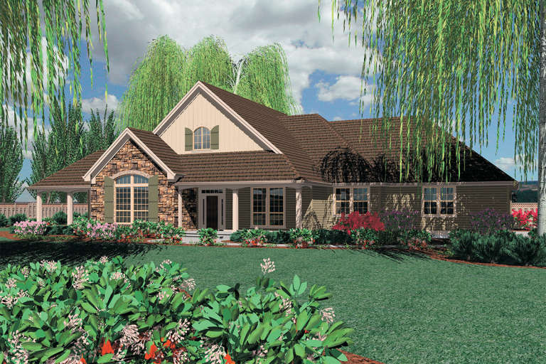 European House Plan #2559-00141 Elevation Photo