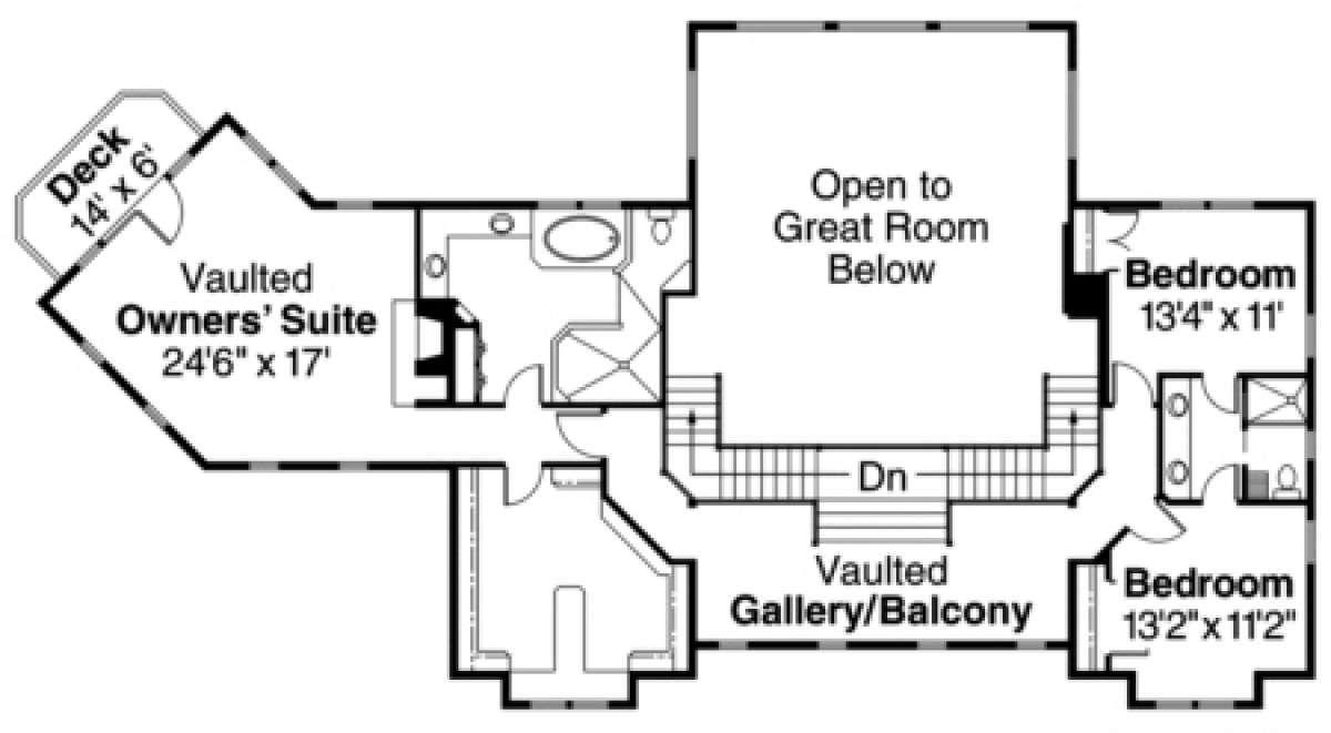 Floorplan 2 for House Plan #035-00356