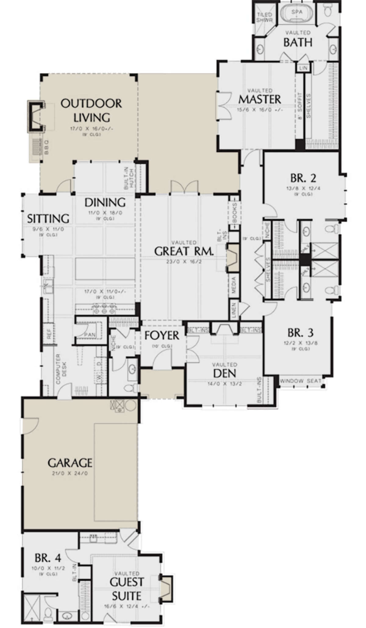 Main Floor for House Plan #2559-00144