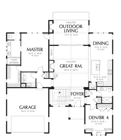 Floorplan 2 for House Plan #2559-00145