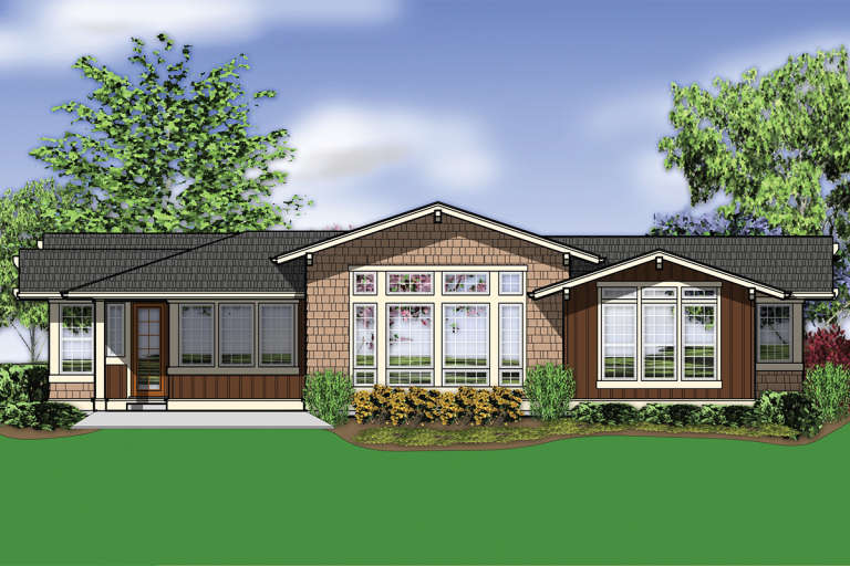 Craftsman House Plan #2559-00146 Elevation Photo