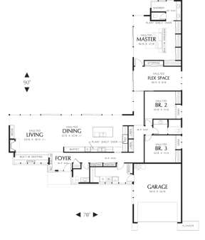 Floorplan 1 for House Plan #2559-00147