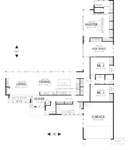 Floorplan1 for House Plan #2559-00147