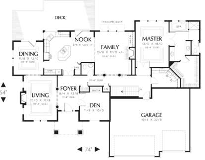 Floorplan 2 for House Plan #2559-00150