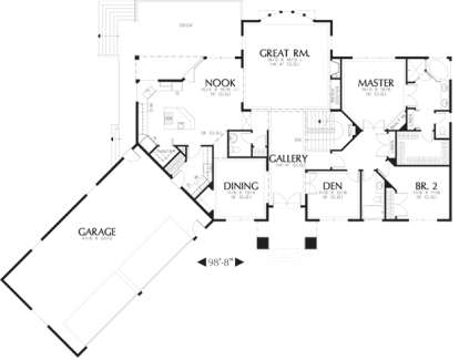 Floorplan 2 for House Plan #2559-00152