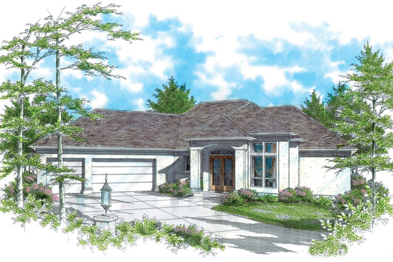 House Plan House Plan #11931 Front Elevation 