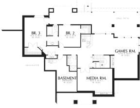 Floorplan 1 for House Plan #2559-00155