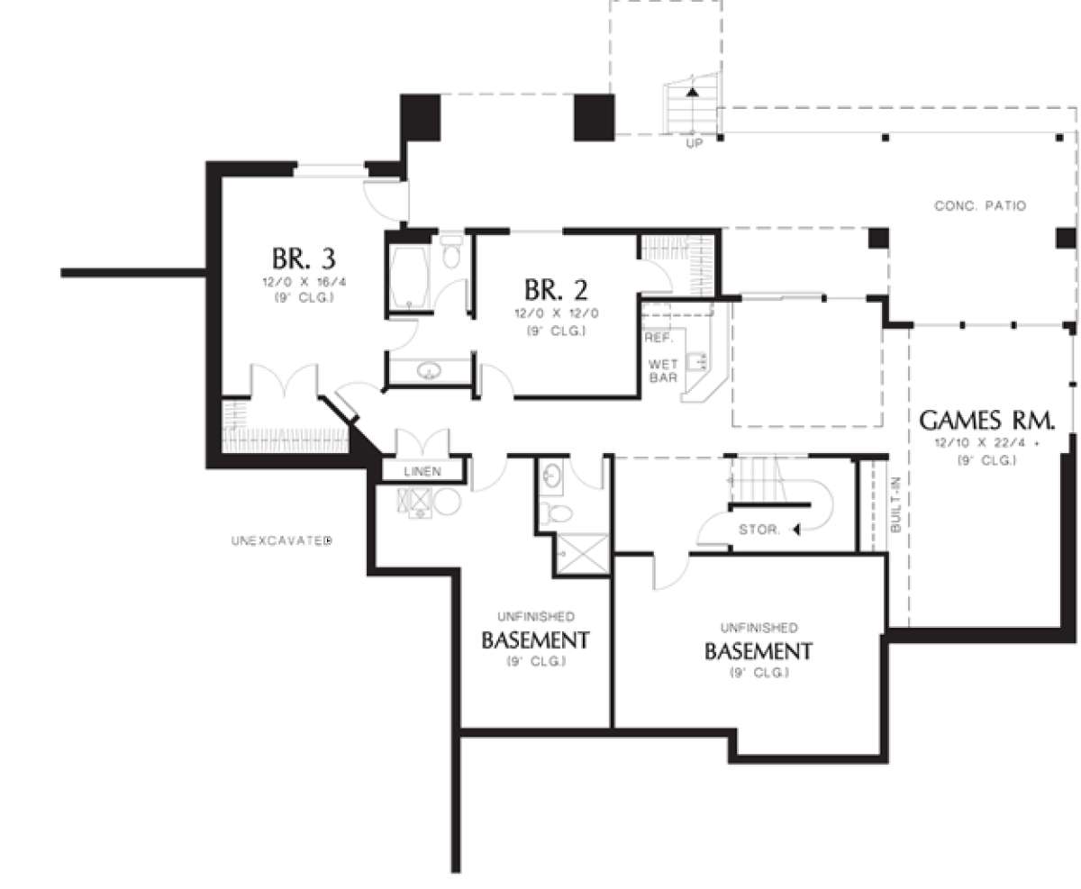 Floorplan 1 for House Plan #2559-00156