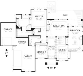 Floorplan 2 for House Plan #2559-00156