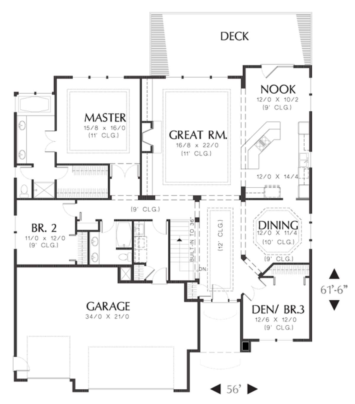 Floorplan 2 for House Plan #2559-00158