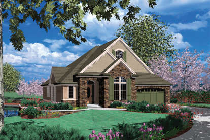 European House Plan #2559-00160 Elevation Photo