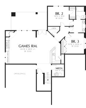 Floorplan 1 for House Plan #2559-00160