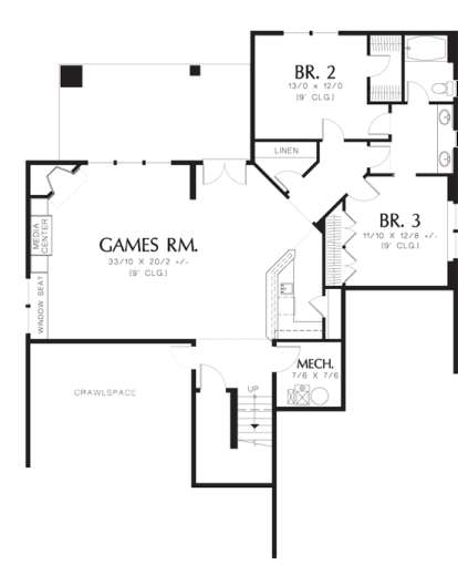 Floorplan 1 for House Plan #2559-00160