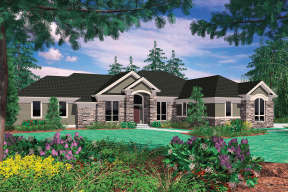 Ranch House Plan #2559-00161 Elevation Photo