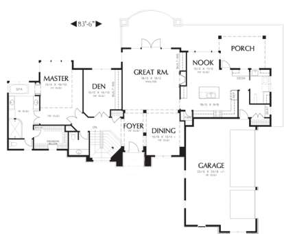 Floorplan 2 for House Plan #2559-00161