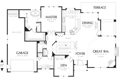 Floorplan 2 for House Plan #2559-00162