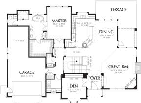 Main Floor  for House Plan #2559-00163