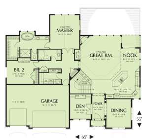 Floorplan 2 for House Plan #2559-00164