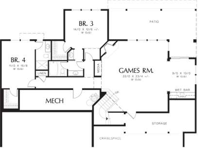 Floorplan 1 for House Plan #2559-00165