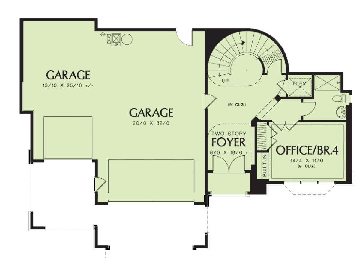 Floorplan 1 for House Plan #2559-00166