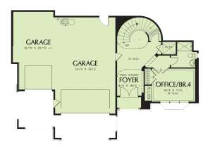 Floorplan 1 for House Plan #2559-00166