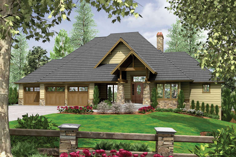 Craftsman House Plan #2559-00168 Elevation Photo