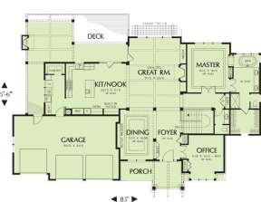 Floorplan 2 for House Plan #2559-00168