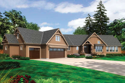3 Bed, 3 Bath, 3489 Square Foot House Plan - #2559-00169