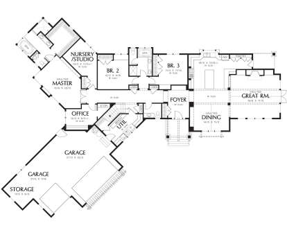 Main Floor  for House Plan #2559-00169