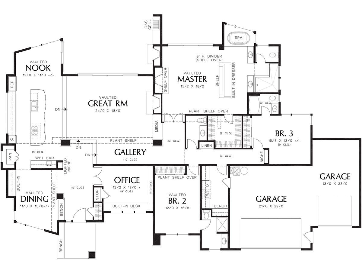 Main Floor  for House Plan #2559-00171