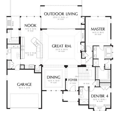 Main Floor  for House Plan #2559-00174