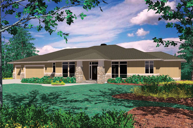 House Plan House Plan #11955 Front Elevation 