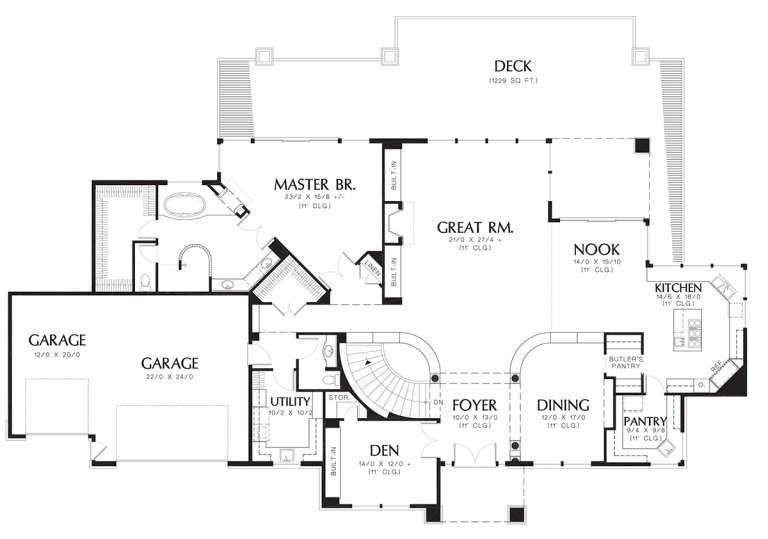 House Plan House Plan #11955 Drawing 1