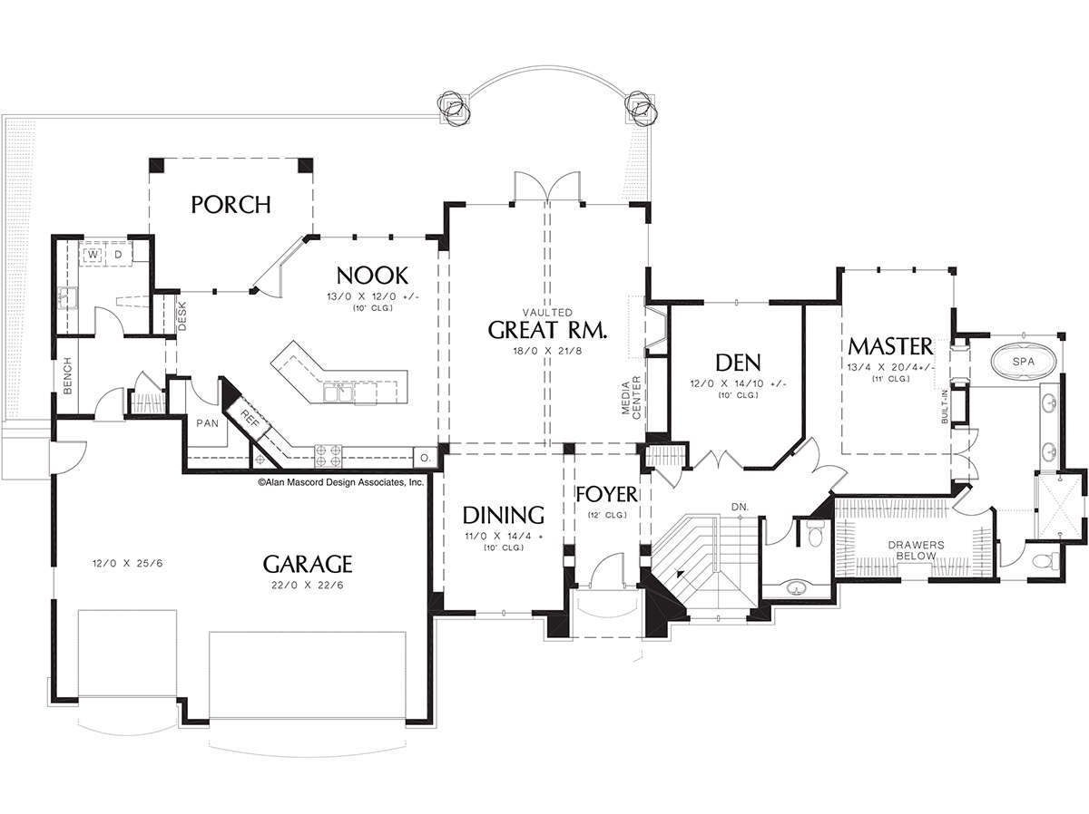 Main Floor  for House Plan #2559-00180