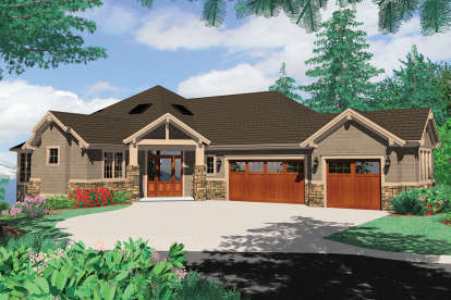 Craftsman House Plan #2559-00182 Elevation Photo