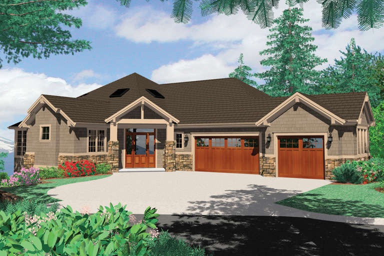 Craftsman House Plan #2559-00182 Elevation Photo