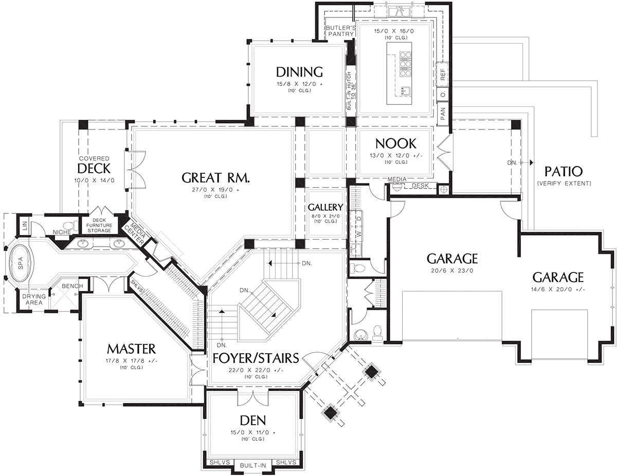 Main Floor  for House Plan #2559-00182