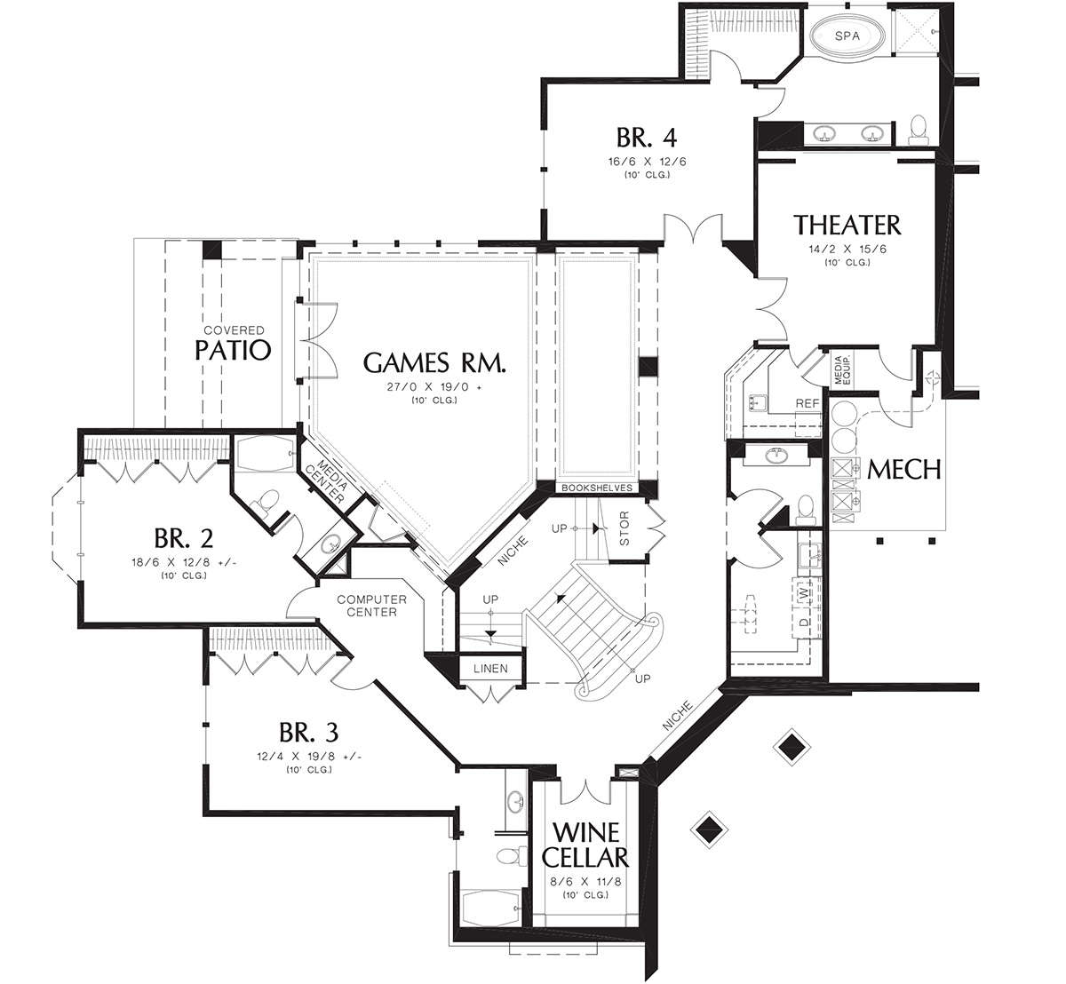 Basement  for House Plan #2559-00182